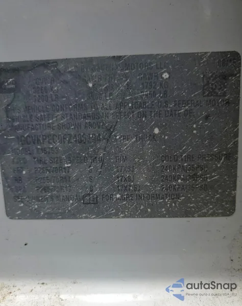 2015 Chevrolet Silverado K1500 from USA, damaged, VIN 1GCVKPEC0FZ406294